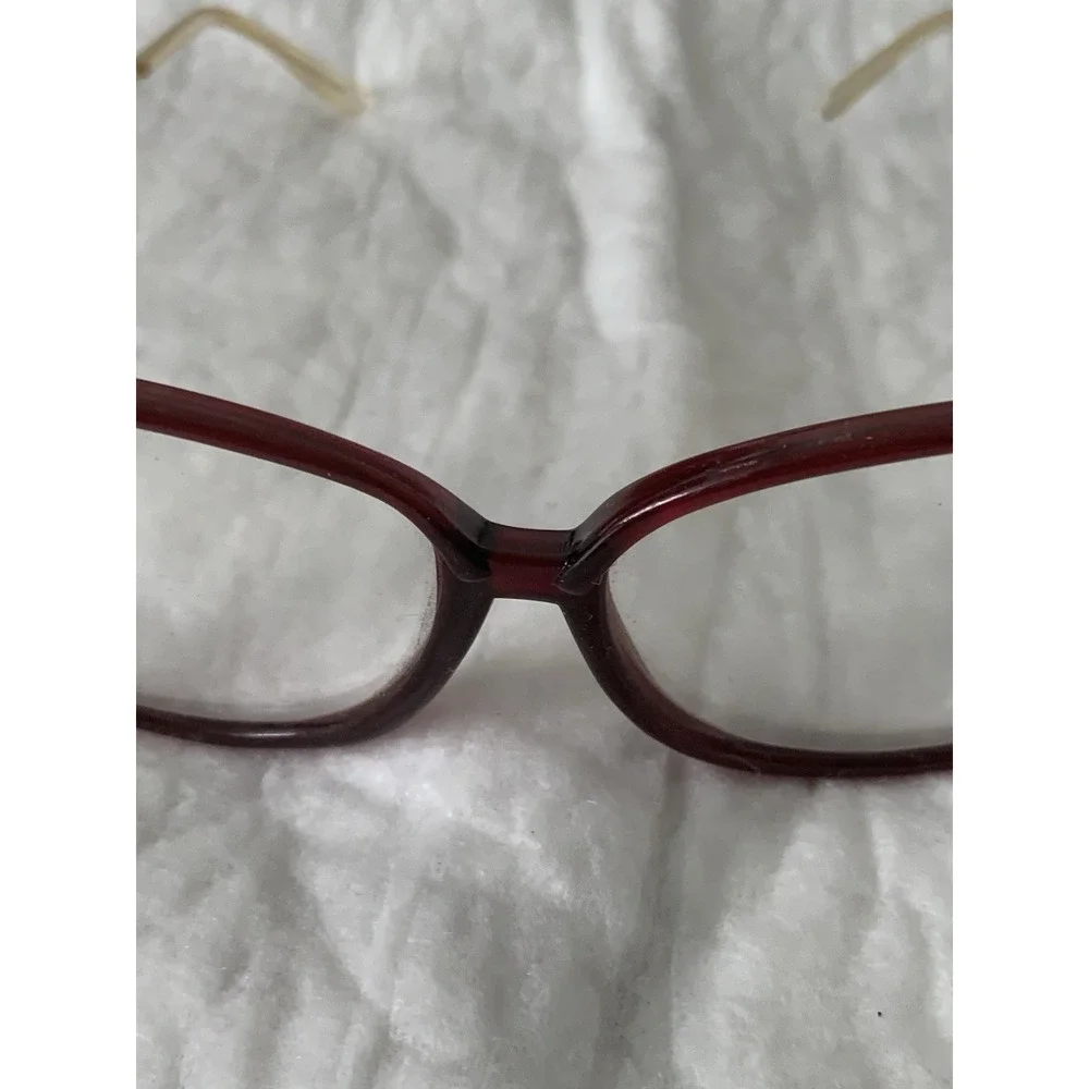 Penn Optics USA 32 925R Women's Plastic Oversize Glasses Reddish Frames Only